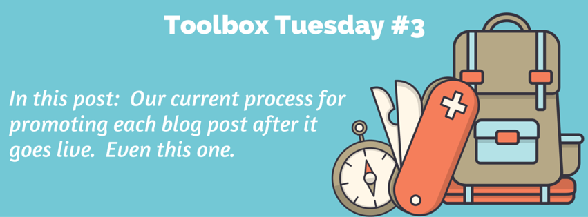 Today's toolbox post is on promoting your blog posts!