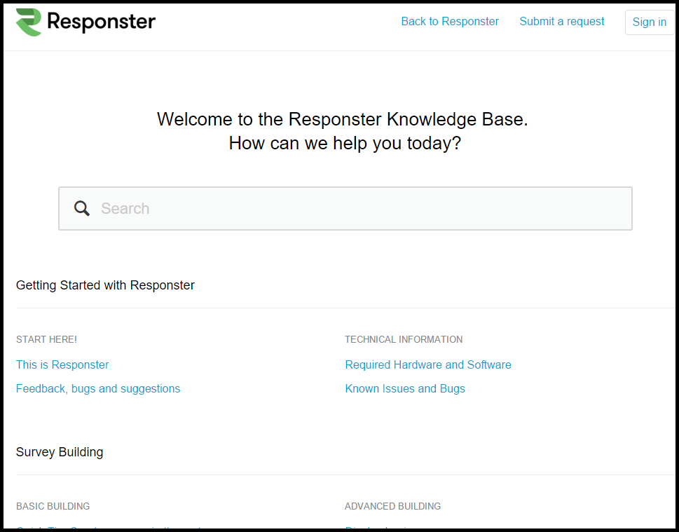 A look at our customer self-service knowledgebase.