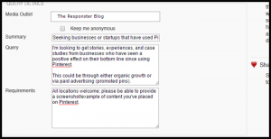 how to get sources for your blog post using HARO - 5